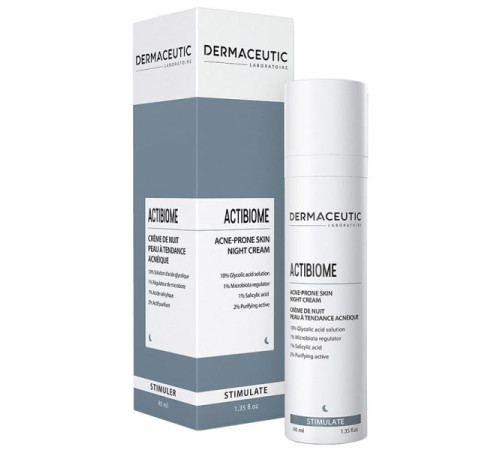 DERMACEUTIC Actibiome Acne-prone Skin Night Cream | Ночной крем для кожи, склонной к акне (40 ml)