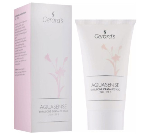 GERARD’S AQUASENSE | Увлажняющая эмульсия для лица SPF 8 24 ч. действия (50 ml)