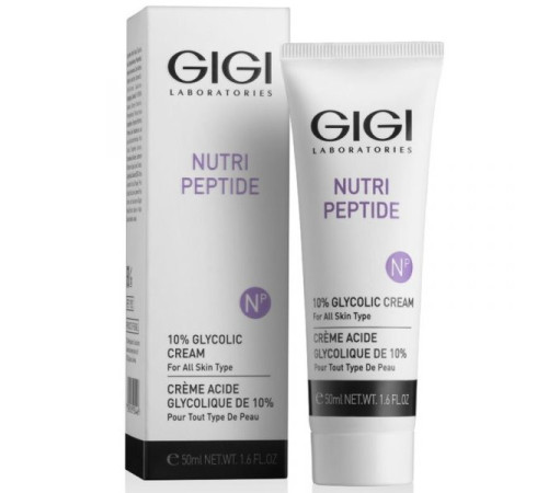 GIGI Nutri-Peptide | Крем увлажняющий с 10% гликолевой кислотой (50 мл)