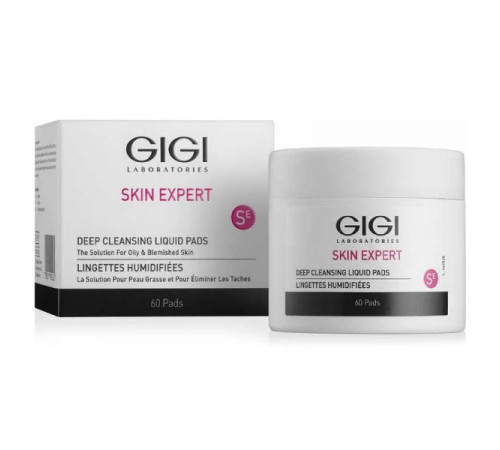 GIGI Skin Expert | Влажные косметические диски для глубокого очищения кожи (60 шт)