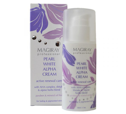 Magiray PEARL WHITE ALPHA CREAM | Жемчужный обновляющий осветляющий крем (50 ml)