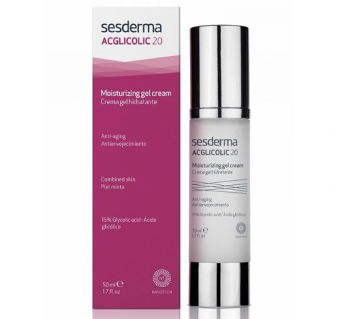 SESDERMA ACGLICOLIC 20 | Крем-гель увлажняющий для лица с гликолевой кислотой (50 мл)