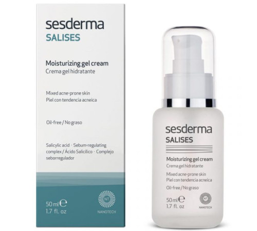 SESDERMA SALISES | Крем-гель увлажняющий для кожи склонной к акне (50 мл)