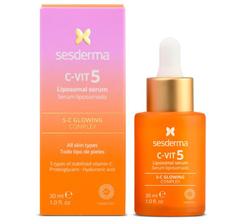 Sesderma C-VIT 5 — липосомальная сыворотка с комплексом витамина С, 30 мл.